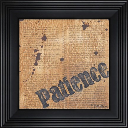 Framed Patience Print