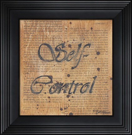 Framed Self Control Print