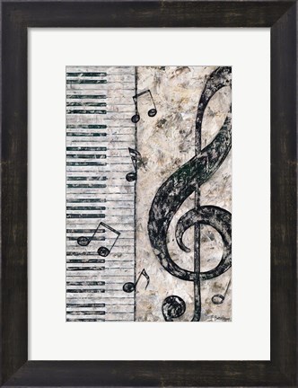Framed Symphony in Piano Print