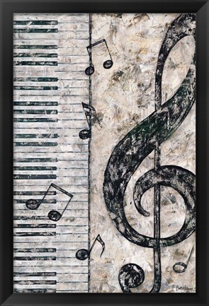 Framed Symphony in Piano Print