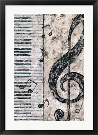 Framed Symphony in Piano Print