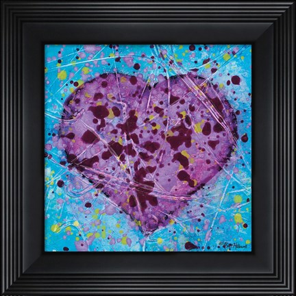 Framed Emotions Scenes Purple Heart Print