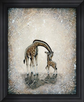 Framed My Love for You - Giraffes Print