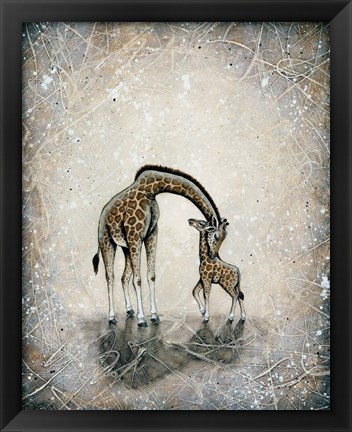 Framed My Love for You - Giraffes Print