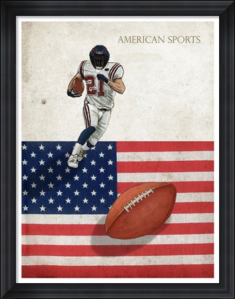 Framed American Sports: Football 1 Print