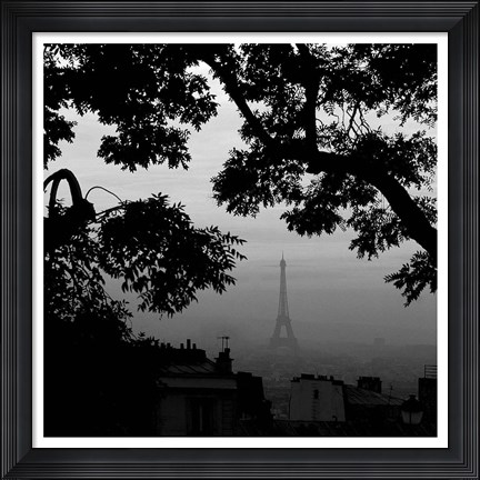 Framed Eiffel Tower View 1 Print