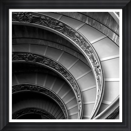Framed Spiral Staircase No. 1 Print