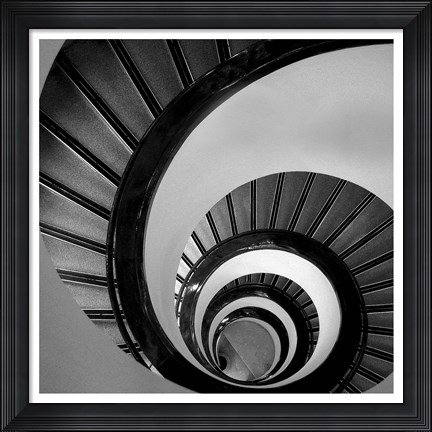 Framed Spiral Staircase No. 3 Print