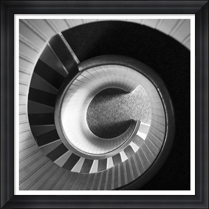 Framed Spiral Staircase No. 4 Print