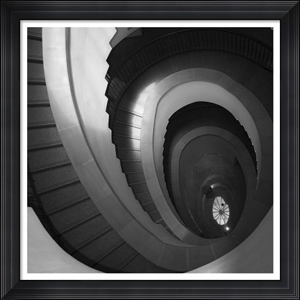 Framed Spiral Staircase No. 5 Print