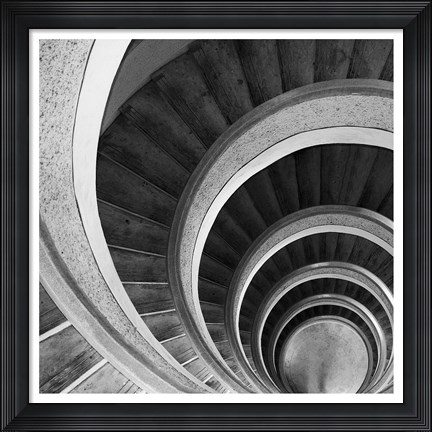 Framed Spiral Staircase No. 6 Print