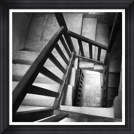 Framed Spiral Staircase No. 7 Print