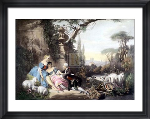Framed Charms of Country Life Print