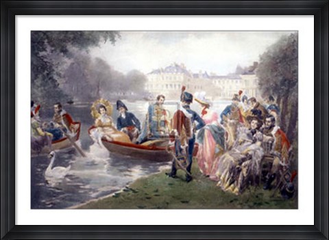 Framed Glorious Days of Fontainebleau Print