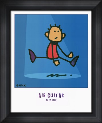 Framed Air Guitar Print
