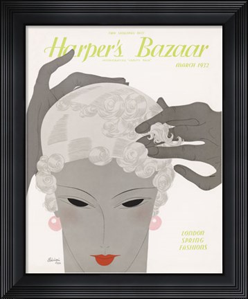Framed Harper's Bazaar March 1932 Print