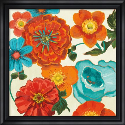 Framed Spring Collage Vignette Print
