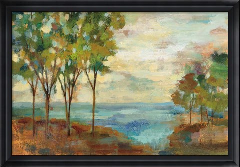 Framed View of the Lake Print