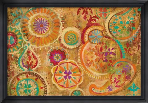 Framed Contemporary Paisley Print