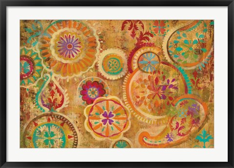 Framed Contemporary Paisley Print