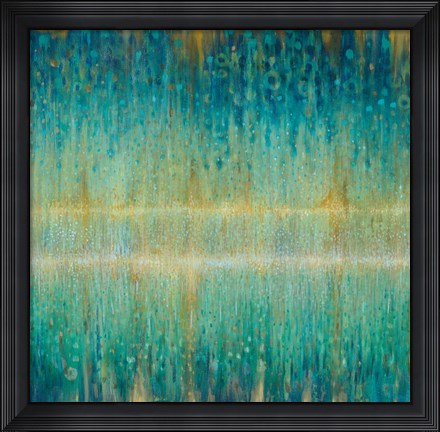 Framed Rain Abstract I Print