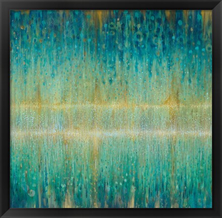 Framed Rain Abstract I Print