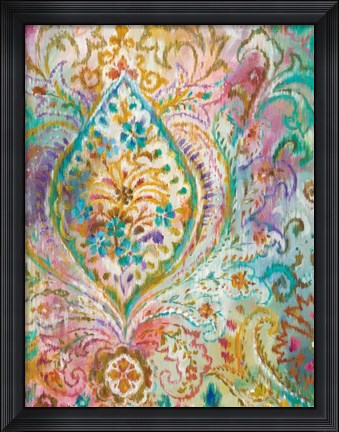 Framed Boho Paisley II Print