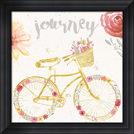 Framed Paris Blooms III Print