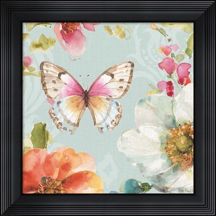 Framed Colorful Breeze V Print