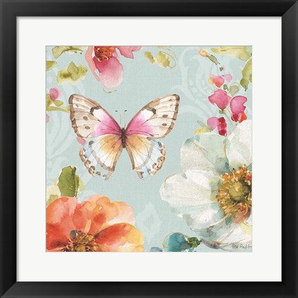 Framed Colorful Breeze V Print