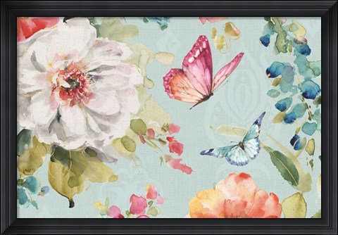 Framed Colorful Breeze VI Print