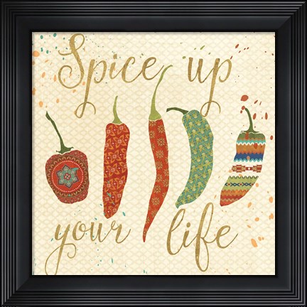 Framed Mexican Fiesta V Print