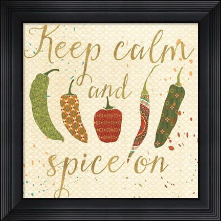 Framed Mexican Fiesta VI Print