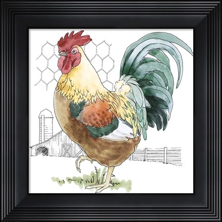 Framed Fun at the Coop V Print
