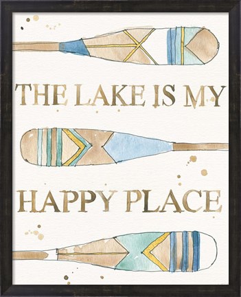 Framed Lakehouse III Print
