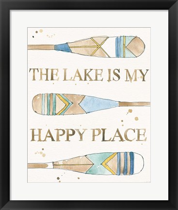 Framed Lakehouse III Print