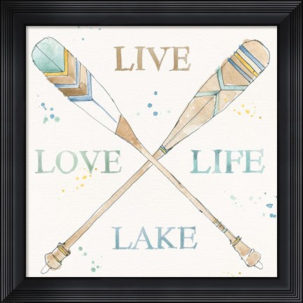 Framed Lakehouse V Print