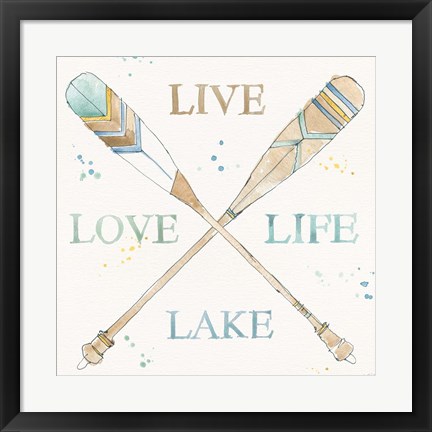 Framed Lakehouse V Print