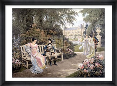 Framed Bonaparte and Joseine Print