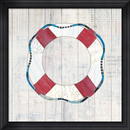 Framed Wind and Waves III Nautical Print
