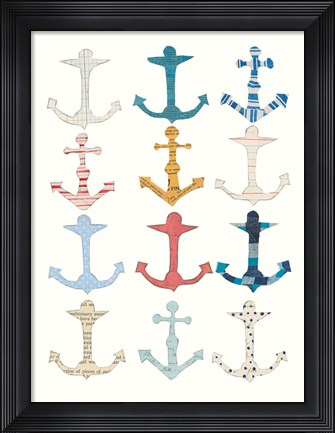 Framed Wind and Waves V Print