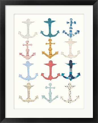 Framed Wind and Waves V Print