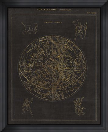 Framed Costellazioni I Print