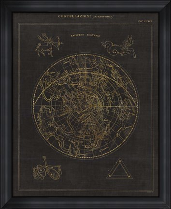 Framed Costellazioni II Print
