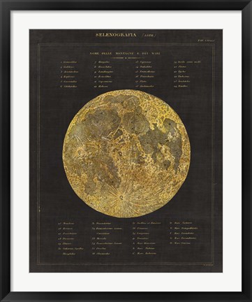 Framed Astronomical Chart I Print