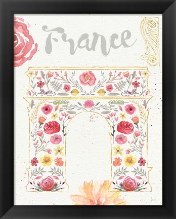 Framed Paris Blooms II Print