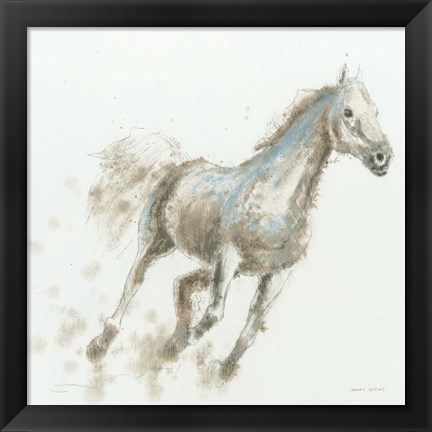 Framed Stallion I Print