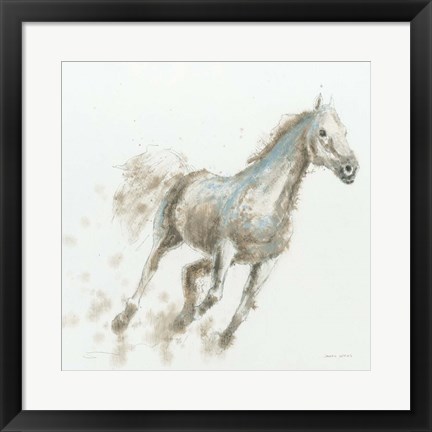 Framed Stallion I Print