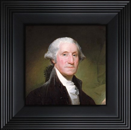Framed George Washington, 1795 -Detail Print