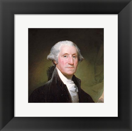 Framed George Washington, 1795 -Detail Print